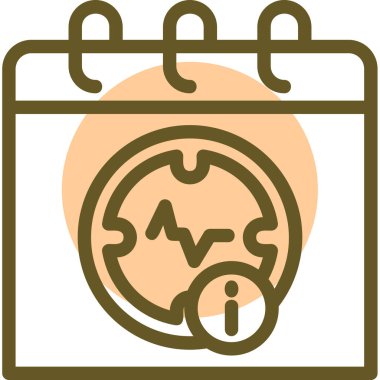 Bir dünya simgesinin vektör illüstrasyonu