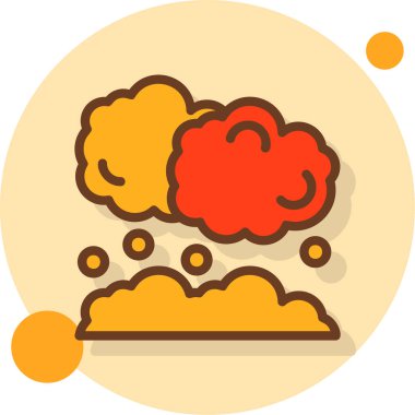 Bulut simgesi vektör illüstrasyonu