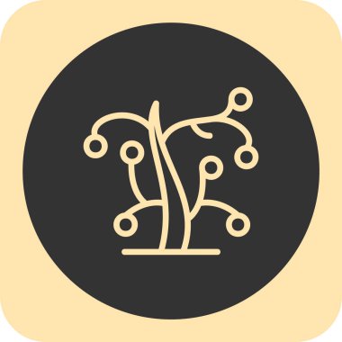 simge vektör arkaplanı, ağaç resimleme