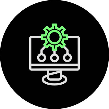 seo modern simgesinin vektör illüstrasyonu