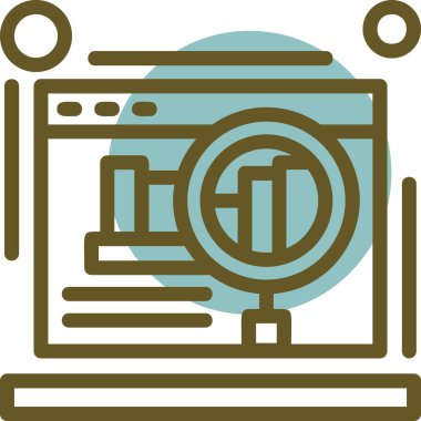 seo modern simgesinin vektör illüstrasyonu