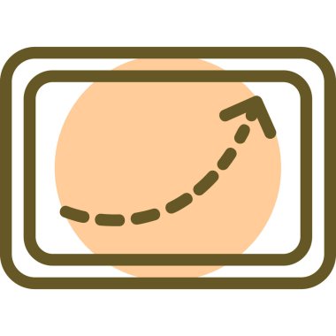 Modern bir simge tasarımının vektör illüstrasyonu