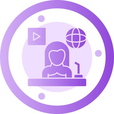 Bilgisayar. Web simgesi basit illüstrasyon