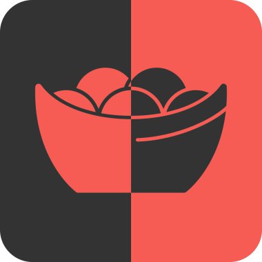 Yemek. Web simgesi basit illüstrasyon