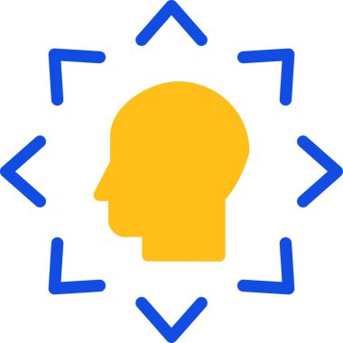 ampul yaratıcı yaratıcılık simgesi - özet biçimi