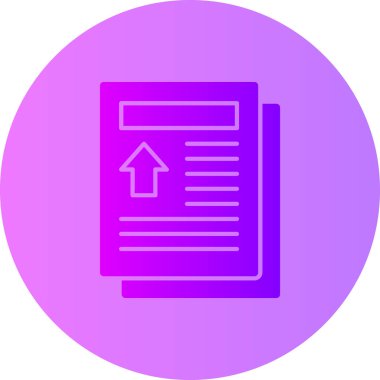 Belge. Web simgesi basit illüstrasyon