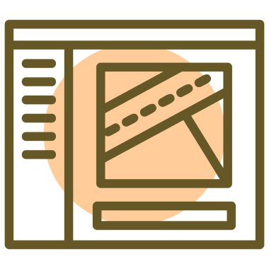 Ağ simgesi. Basit resimleme