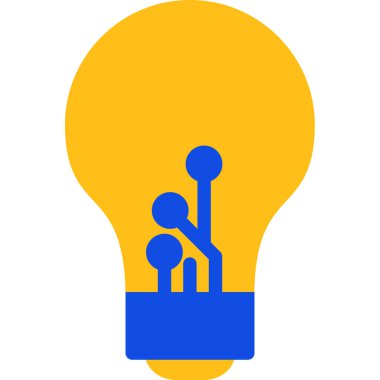 Ampul. Web simgesi basit illüstrasyon