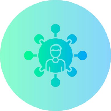 Bir insan simgesinin vektör illüstrasyonu