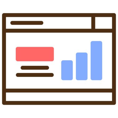 Bar çizelgesi. Basit tasarım düz resimleme