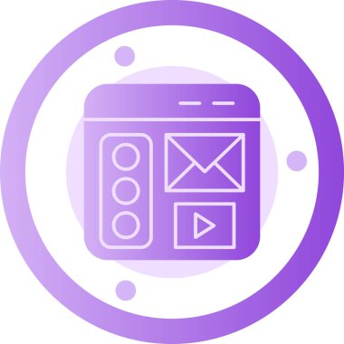 seo modern simgesinin vektör illüstrasyonu