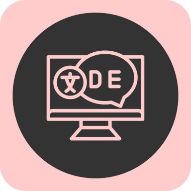 Web simgesi, vektör illüstrasyonu