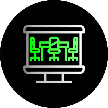 Modern bir simgenin vektör illüstrasyonu