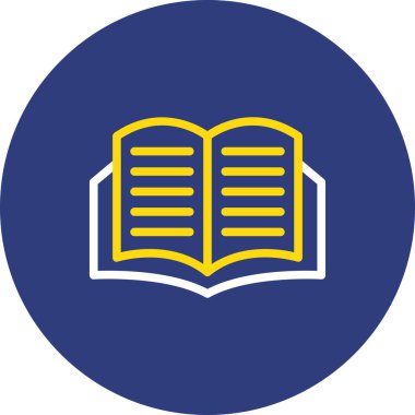 Kitap. Web simgesi basit illüstrasyon