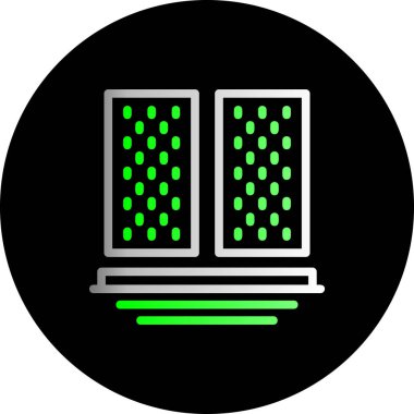 Sunucu. Web simgesi basit illüstrasyon