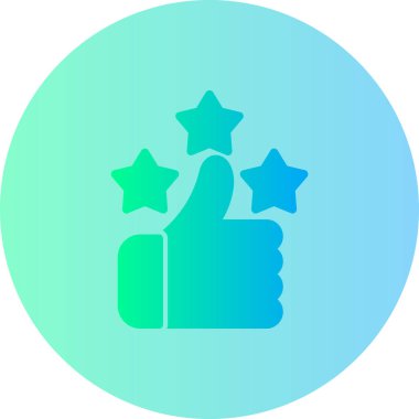 Başparmak yukarı. Web simgesi basit illüstrasyon