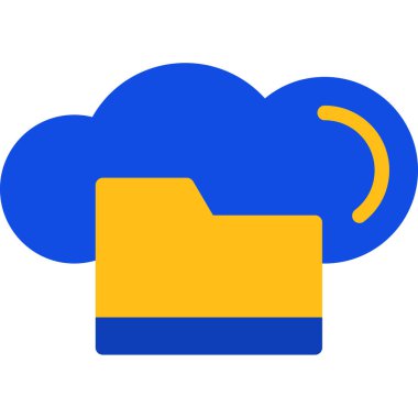 Bulut. Web simgesi basit illüstrasyon