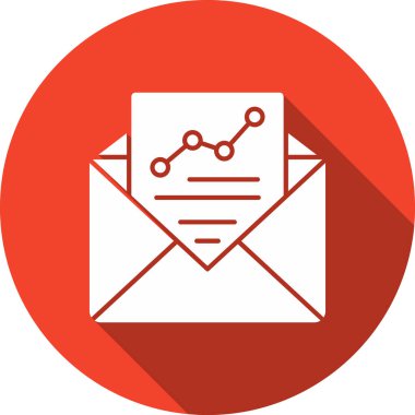 e-posta pazarlama simgesi düz biçimli