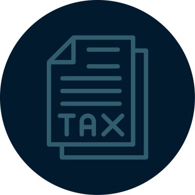 Vergi simgesi vektör illüstrasyonu