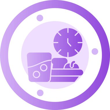 Saat simgesi. Basit resimleme