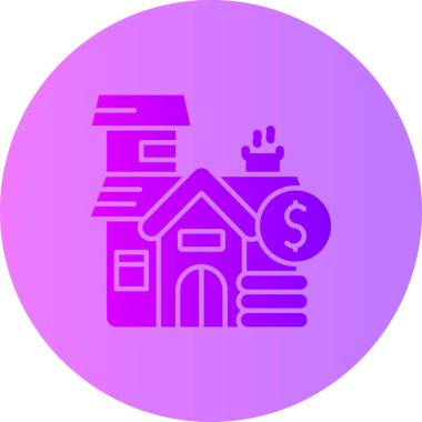 ev simgesi, basit illüstrasyon tasarımı