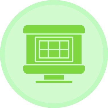 dizüstü bilgisayar simgesi. Web illüstrasyonu