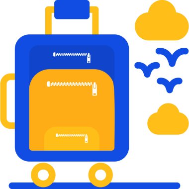 Düz biçimli bulut hesaplama veri simgesi