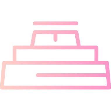 Modern binanın vektör simgesi beyaza izole edildi