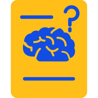 Soru işareti olan bir beyin