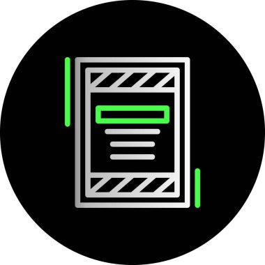 vektör lcd simgesi illüstrasyonu