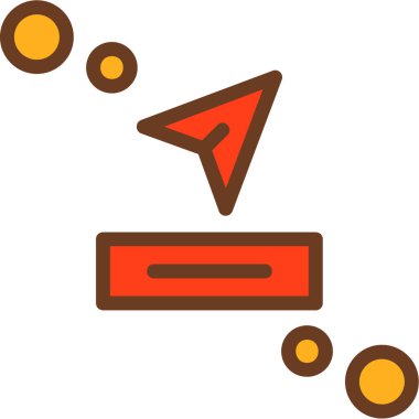 ok simgesi, vektör illüstrasyonu