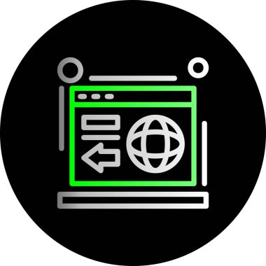 seo modern simgesinin vektör illüstrasyonu