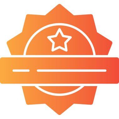 Rozet. Web simgesi basit illüstrasyon