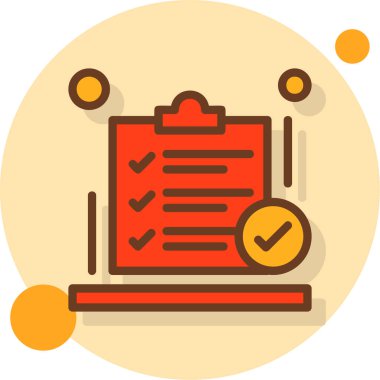 Kontrol listesi panosu simgesi - taslak biçimi