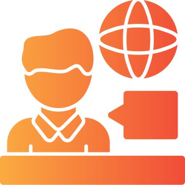 Dünya küresel ikon vektör çizimi tasarımı