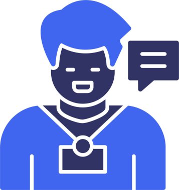 avatar. Web simgesi basit illüstrasyon