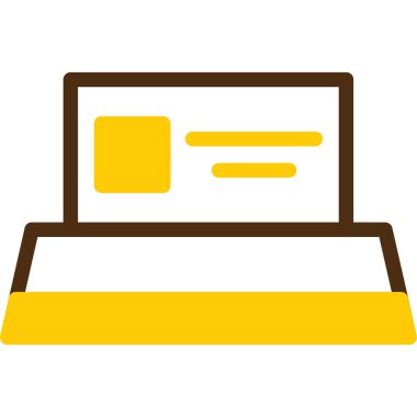 bilgisayar masaüstü simgesi vektör çizimi