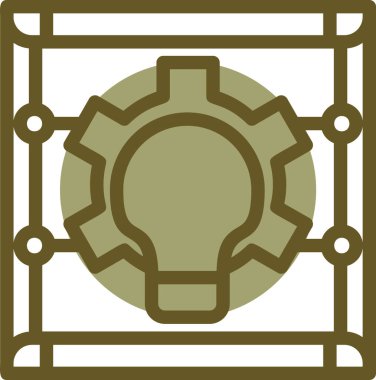 Dişli vektör simgesi çizimi