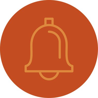 Zil. Web simgesi basit illüstrasyon