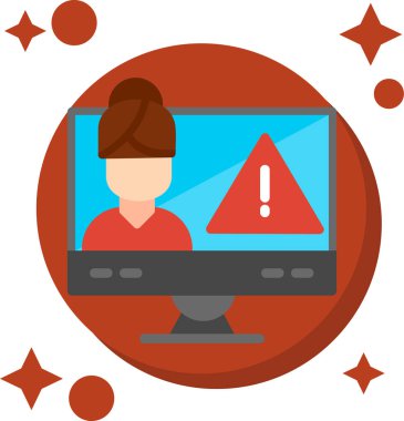 Simge tasarımı ile uyarı kavramı, vektör illüstrasyonu 10 eps grafik.