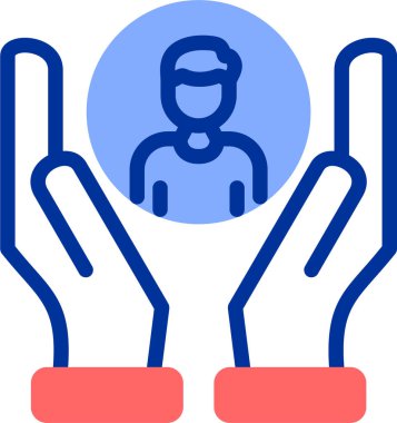 Bir adamın vektör illüstrasyonu