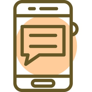 Telefon simgesi vektör illüstrasyonu