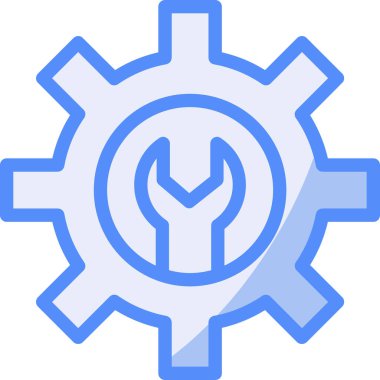 Teçhizat Web simgesi basit illüstrasyon