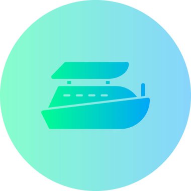 Tekne. Web simgesi basit illüstrasyon