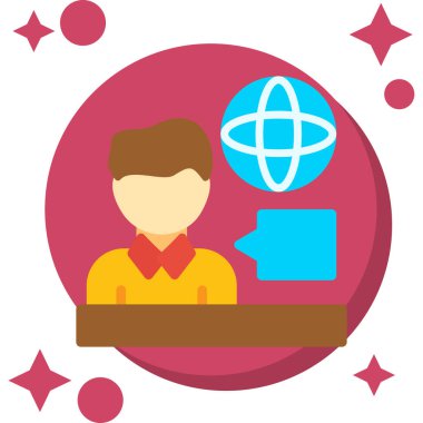 Eğitim simgesi, vektör illüstrasyonu, tasarım