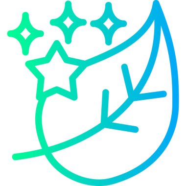 Yaprak. Web simgesi basit illüstrasyon