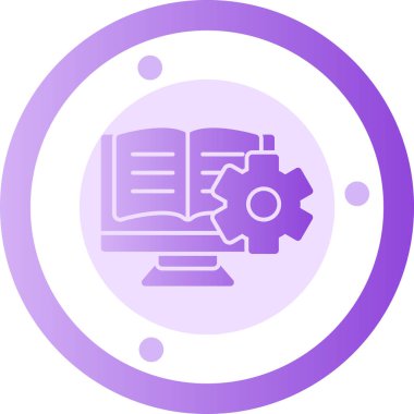 Modern eğitim ikonunun vektör illüstrasyonu