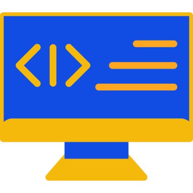 Bilgisayar. Web simgesi basit tasarım