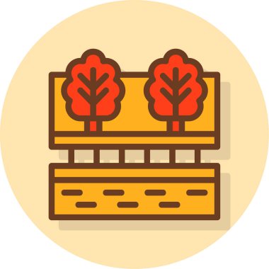 Şömine. Web simgesi basit illüstrasyon