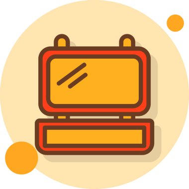 Çanta. Web simgesi basit illüstrasyon